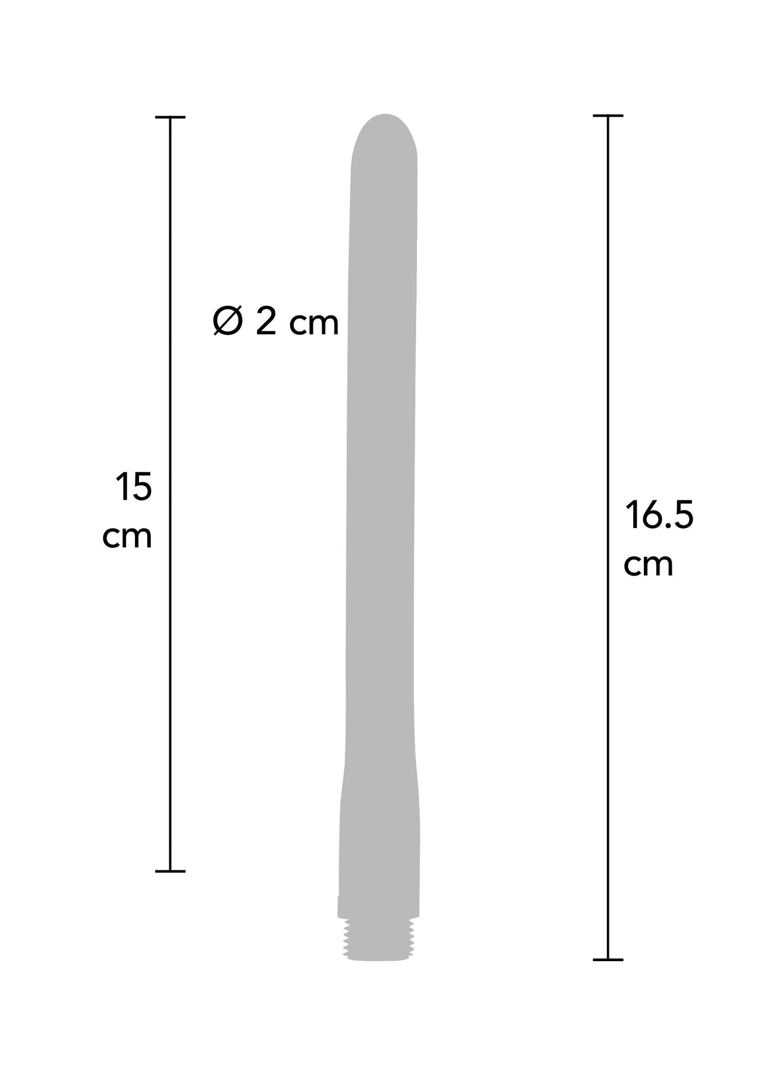 De Drizzle Anale Douche 15 cm
