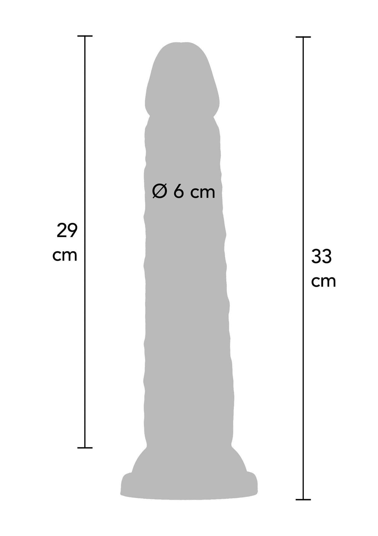 Deluxe Dual Density Dong TPE 33 cm