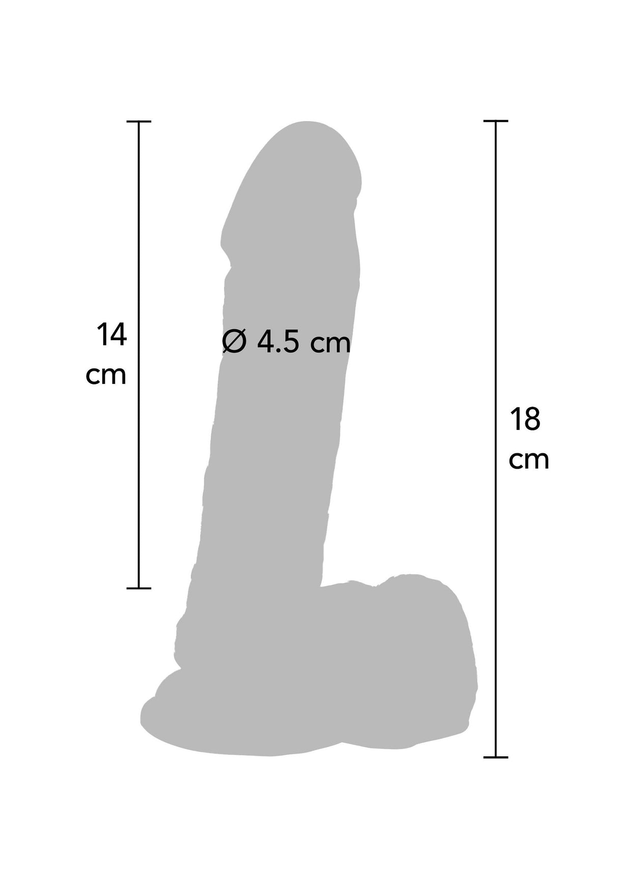 Dildo PVC 18 cm
