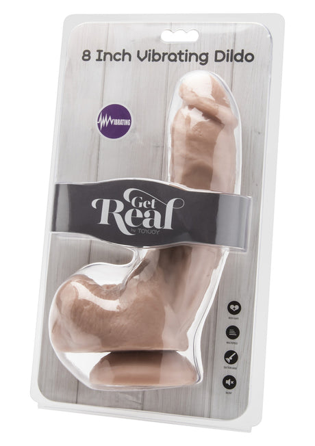 Vibrerende dildo PVC 20,5 cm
