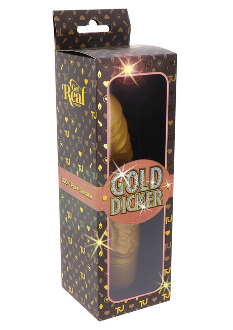 Gold Dicker Originele Vibrator 20 cm