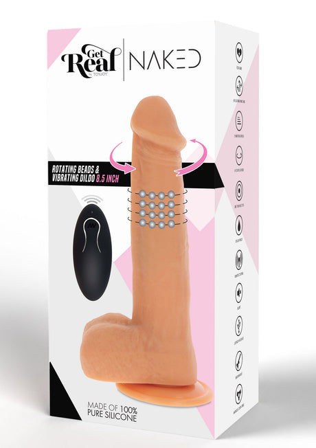 Naakte kralen dildo siliconen 21 cm