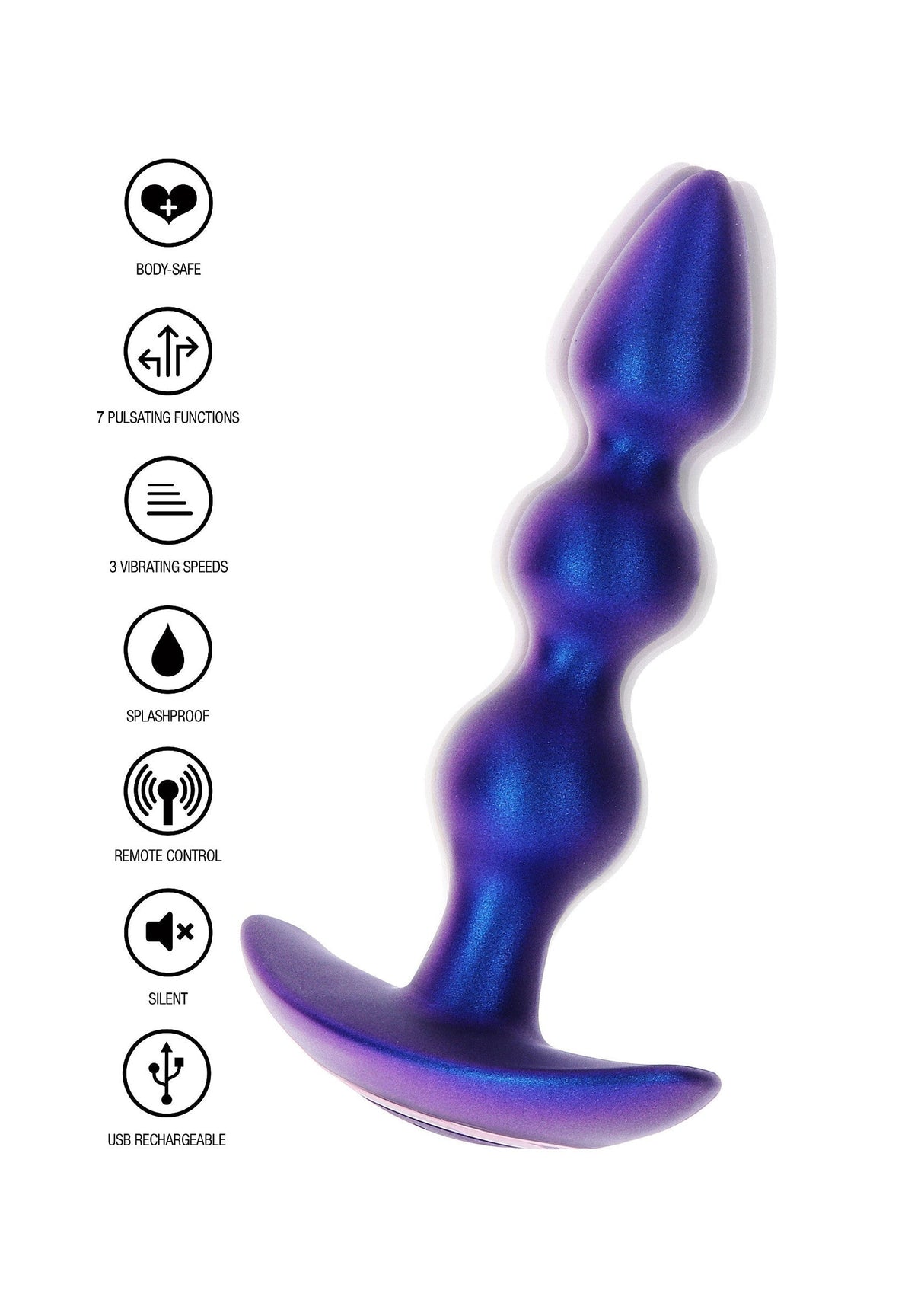 The Bold Beaded Vibrating Anal Plug