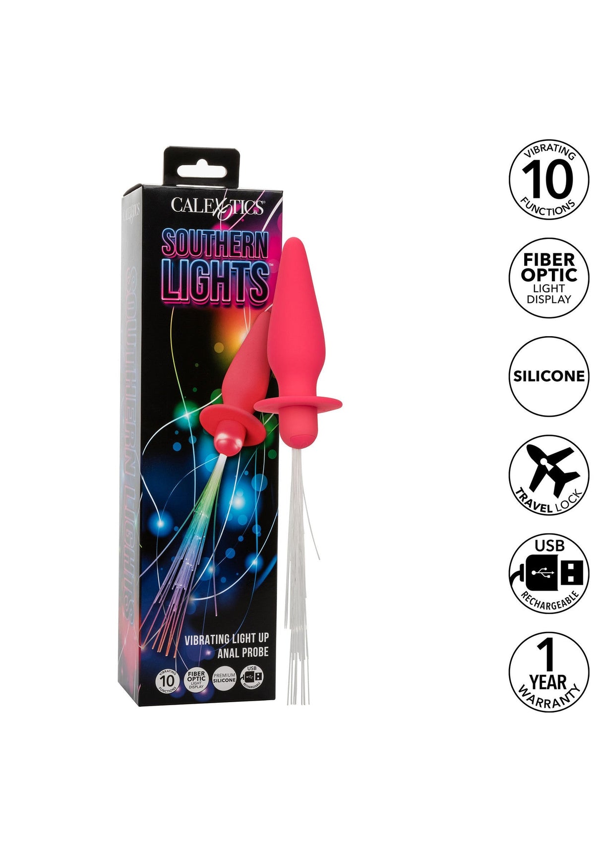 Vibrating Light Up Anal Probe