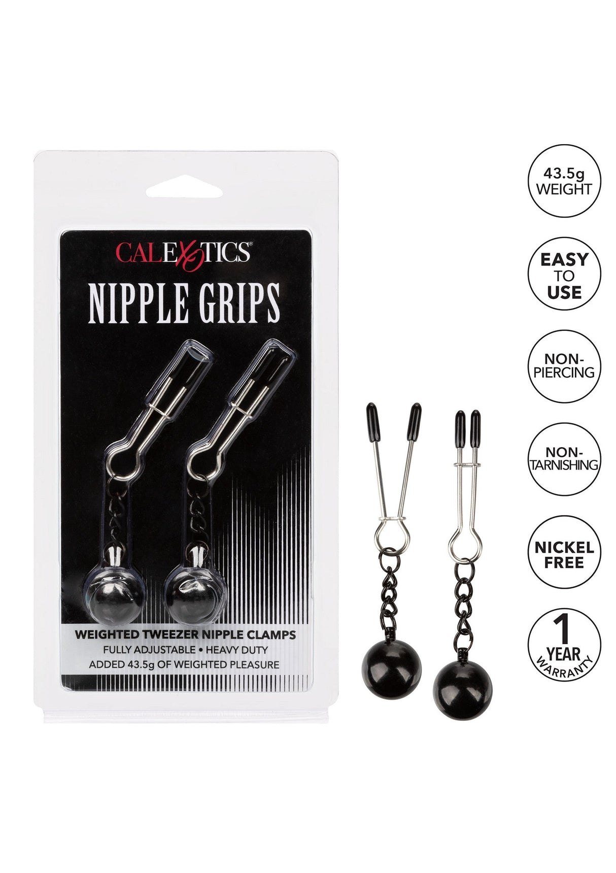 Weighted Tweezer Nipple Clamps