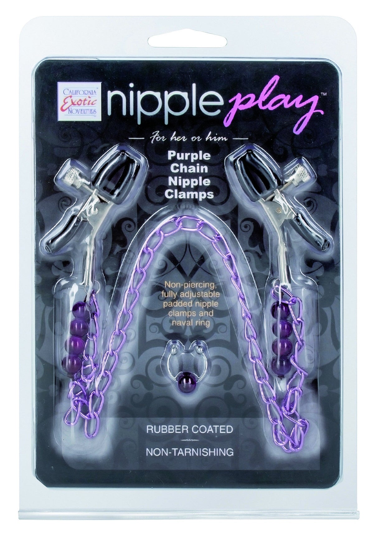 Purple Chain Nipple Clamps