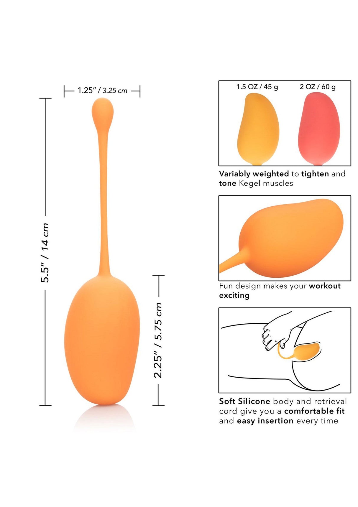 Kegel Training Set Mango