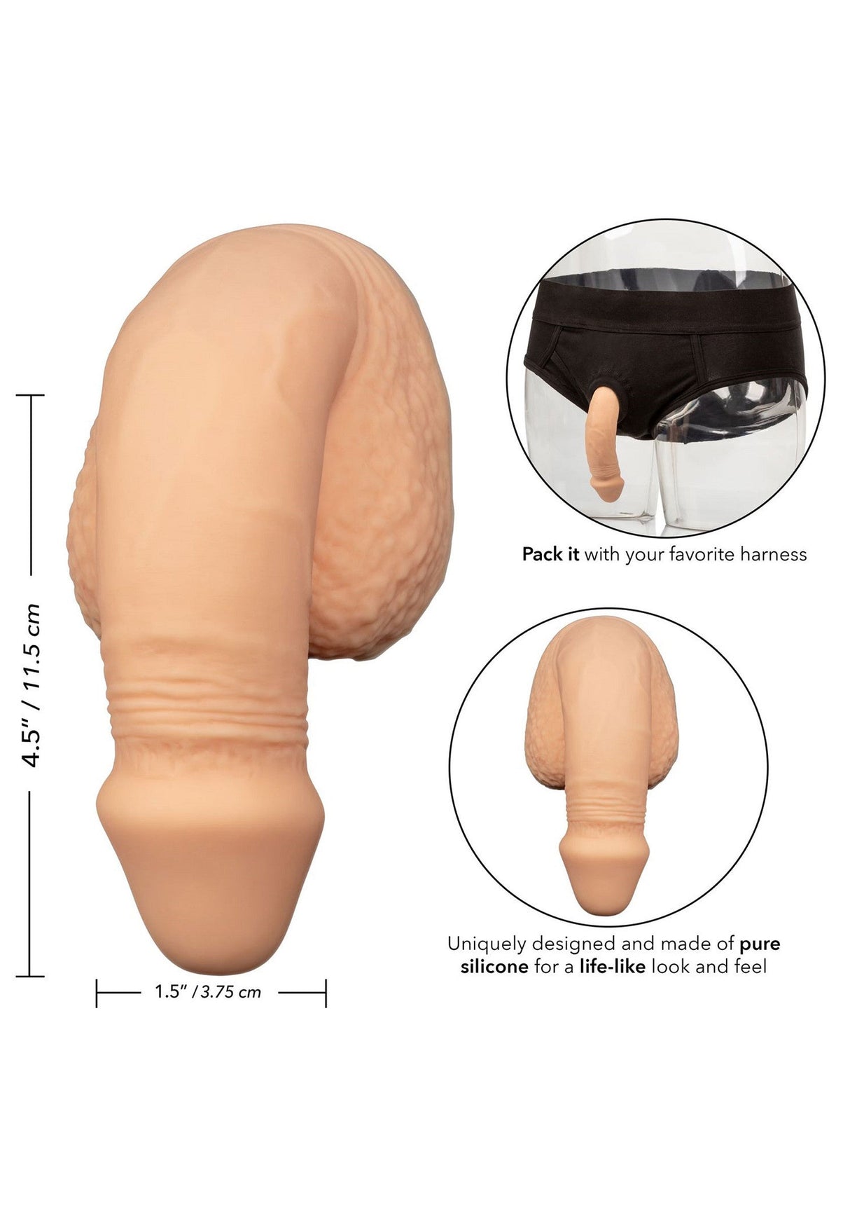 5 inch Silicone Packing Penis