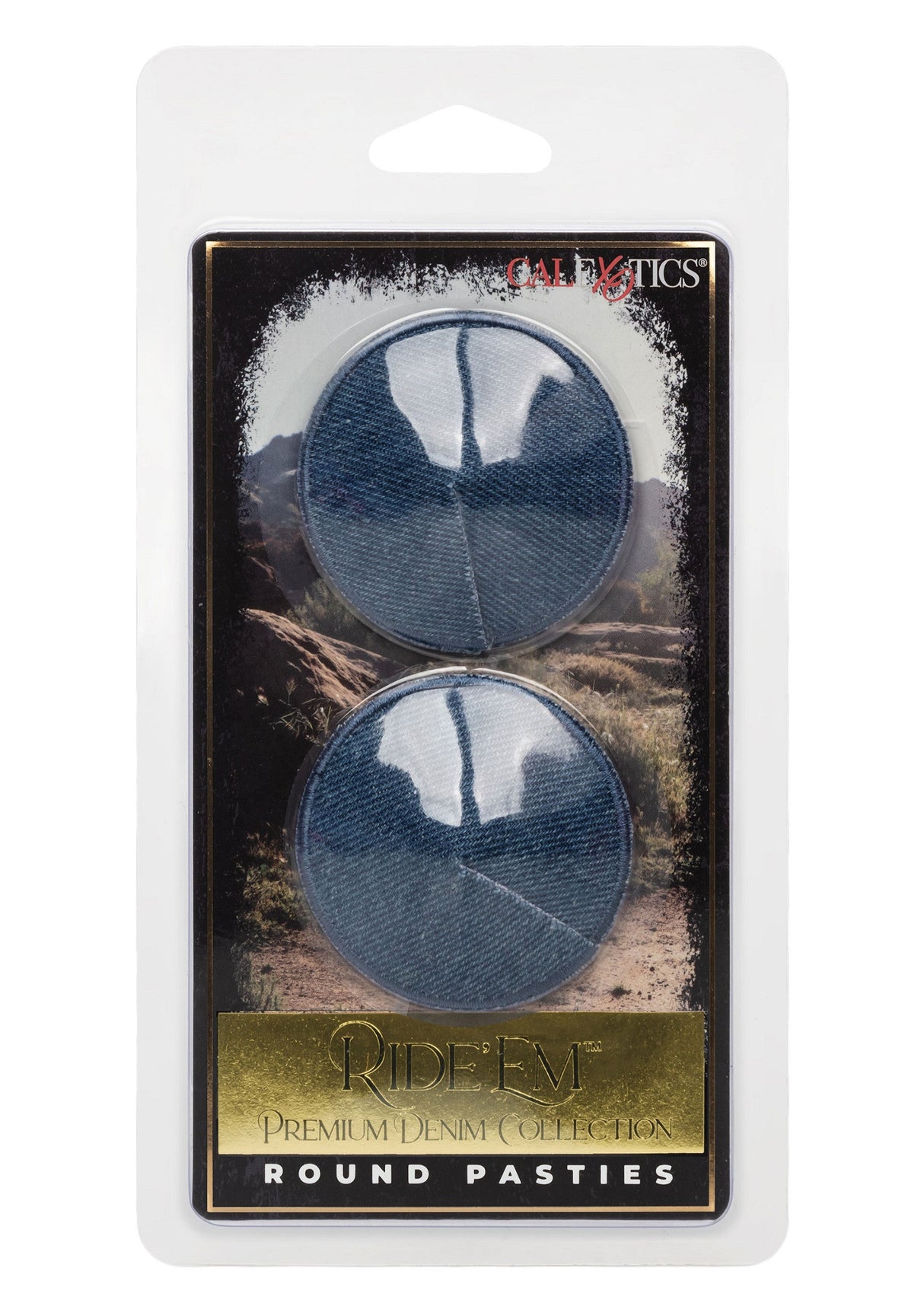 Ride Em Denim Round Pasties