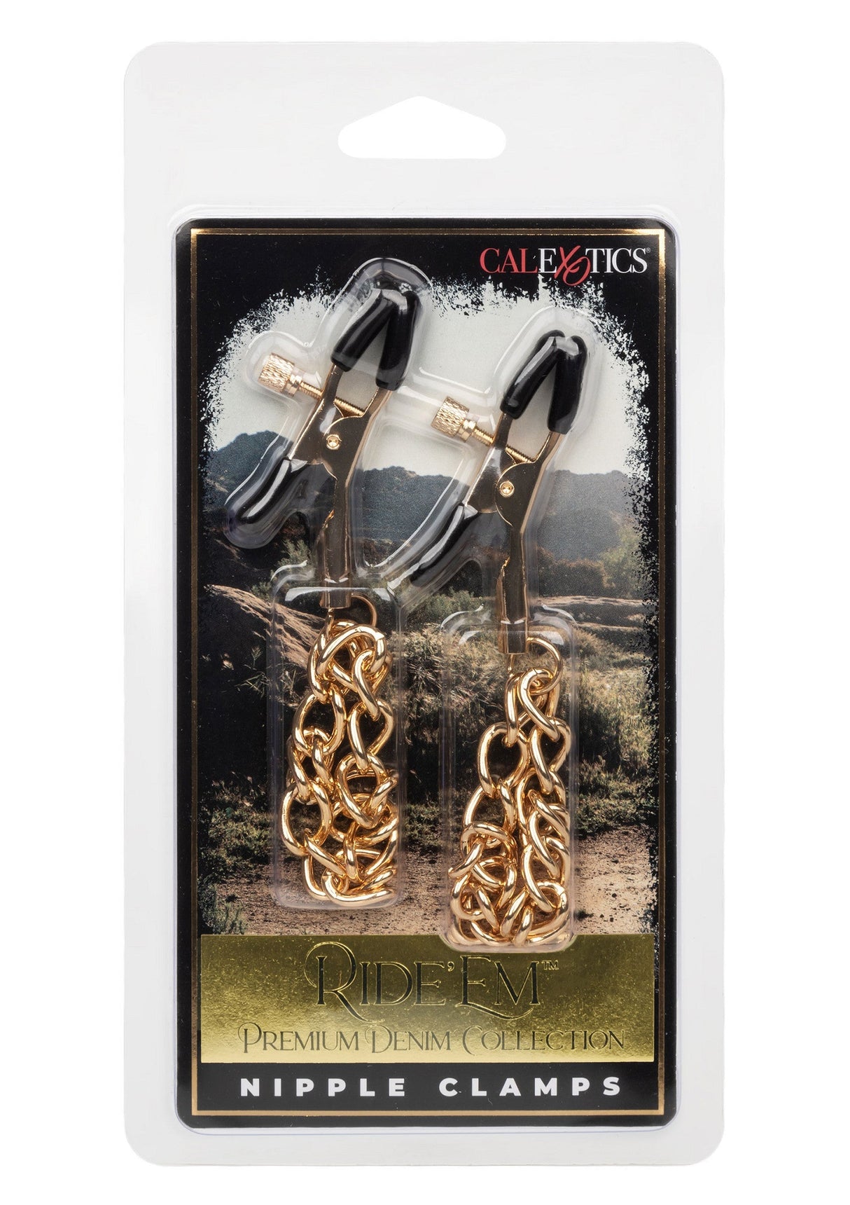 Ride Em Denim Nipple Clamps