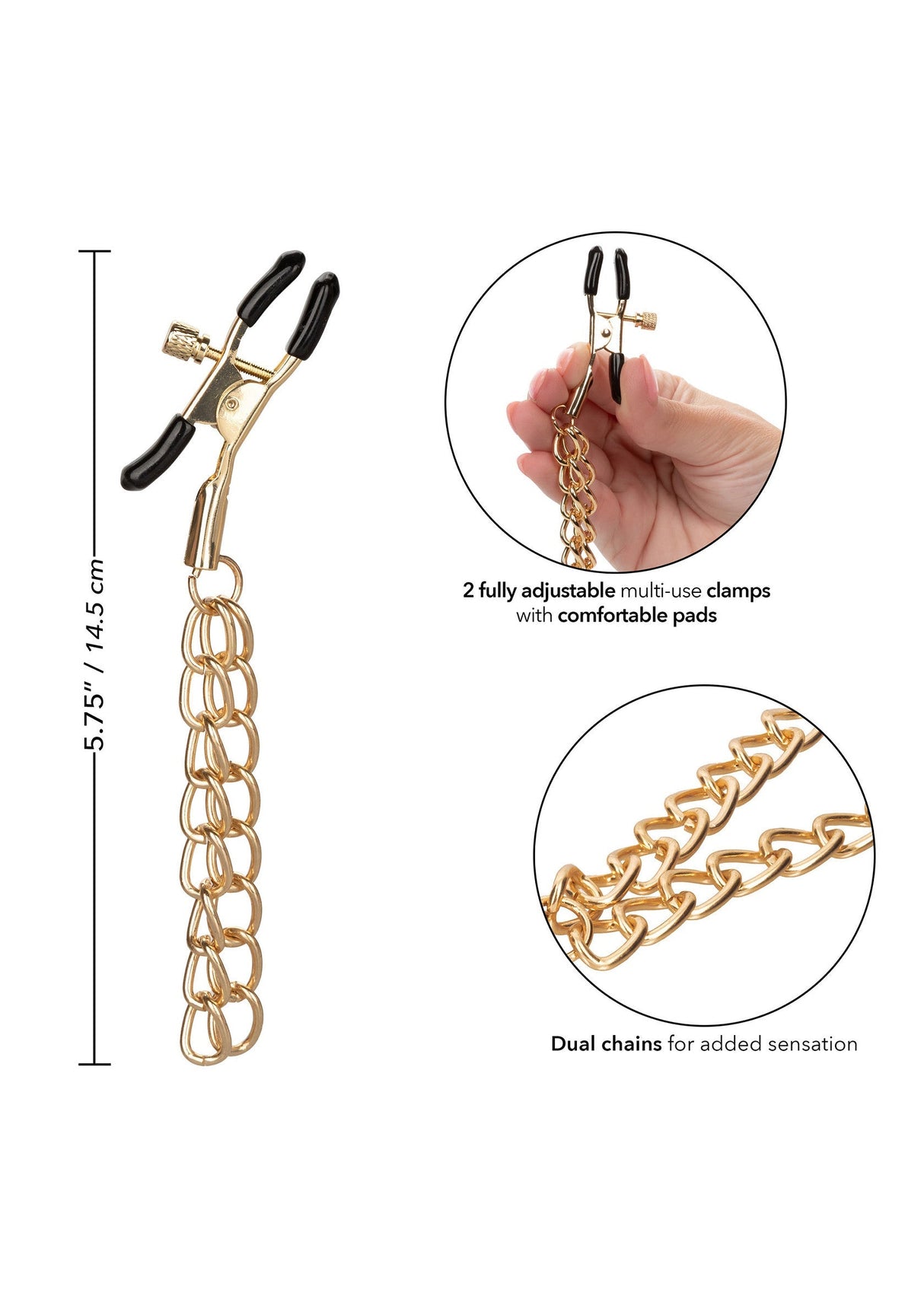 Ride Em Denim Nipple Clamps