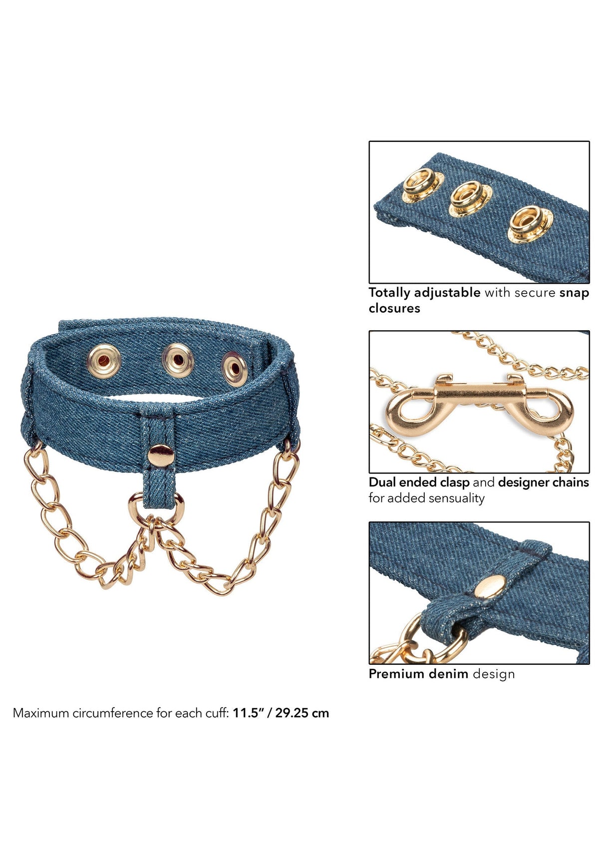 Ride Em Denim Ankle Cuffs