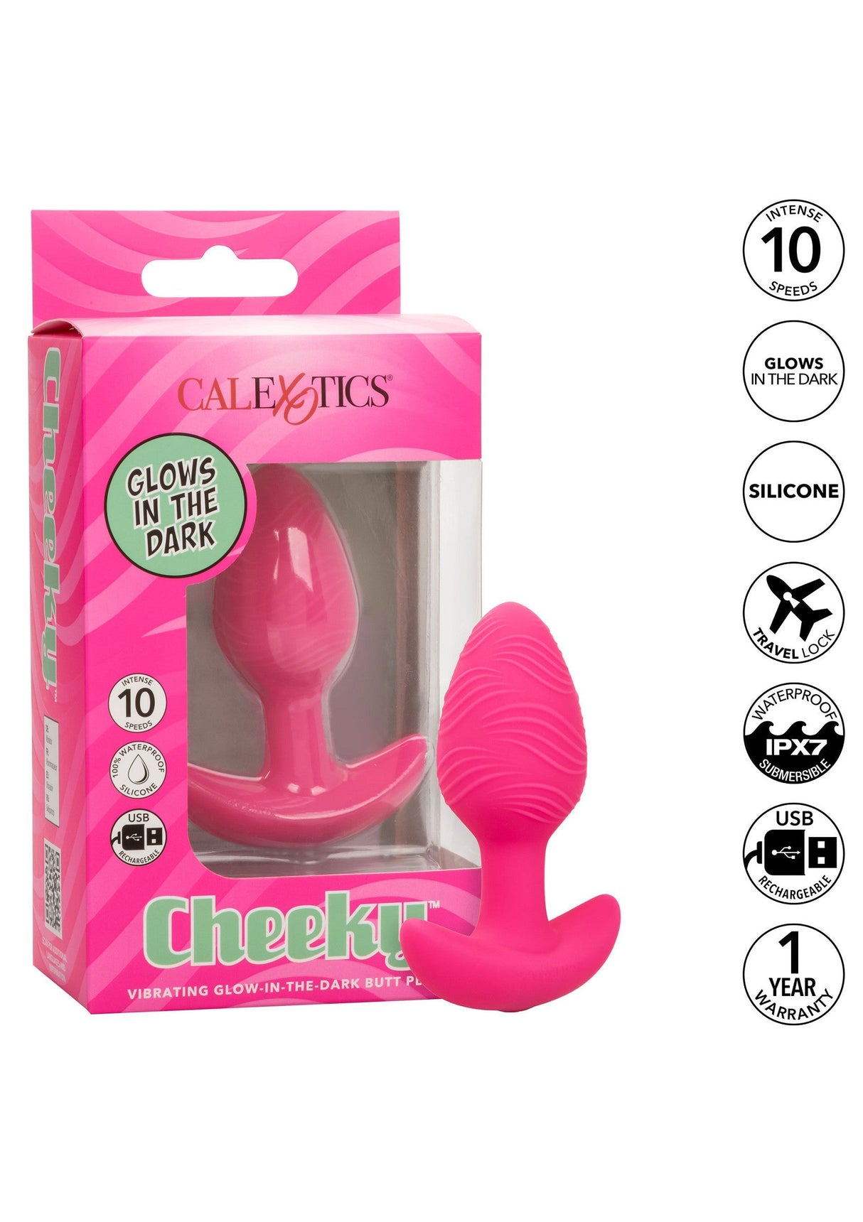Cheeky Glow Vibrating Plug S