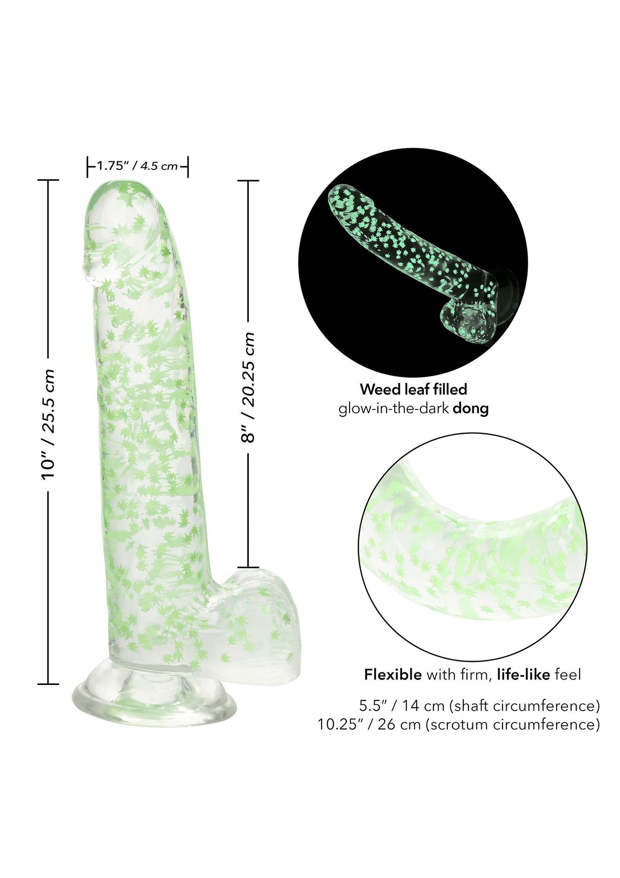 I Leaf Dick Glow Dildo