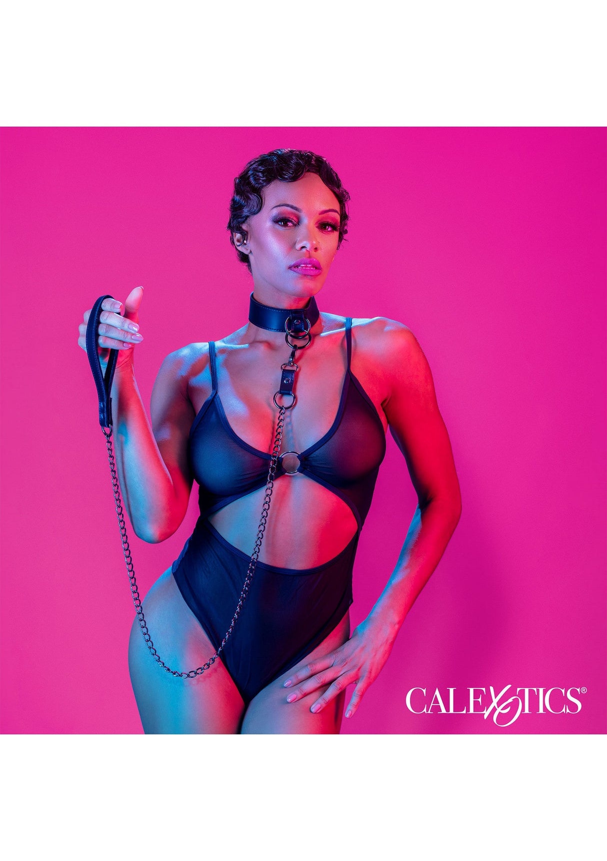 Collar With Chain Leash