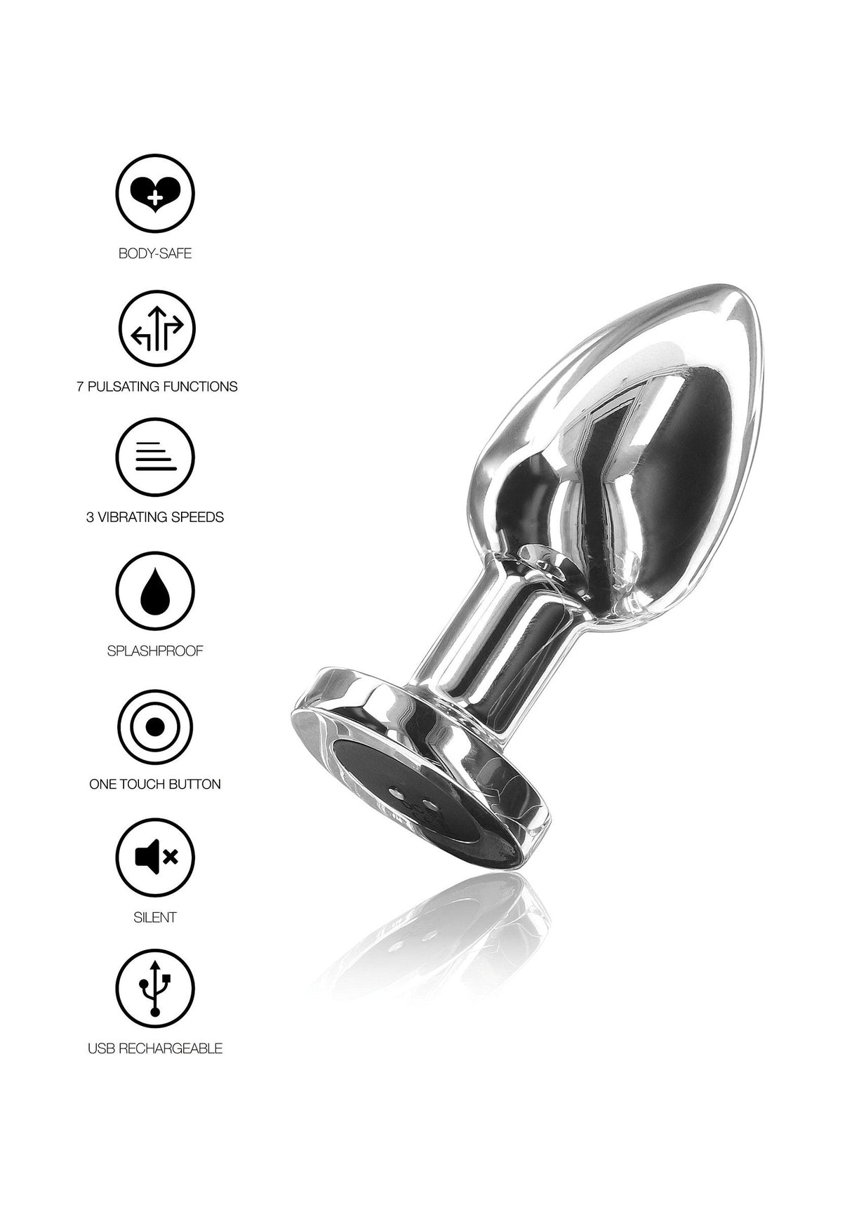 Der Glider Vibrating Plug Large