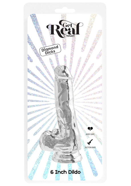 Clear Dildo TPE 16 cm