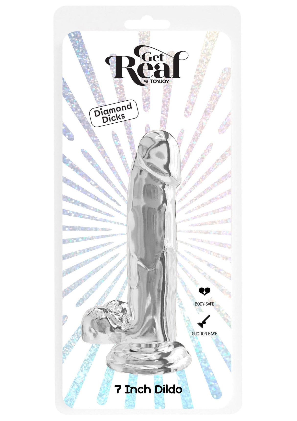 Klarer Dildo TPE 18 cm
