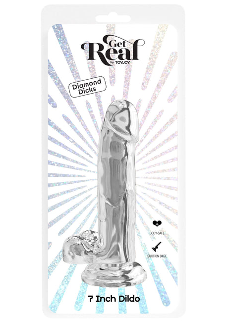 Clear Dildo TPE 18 cm