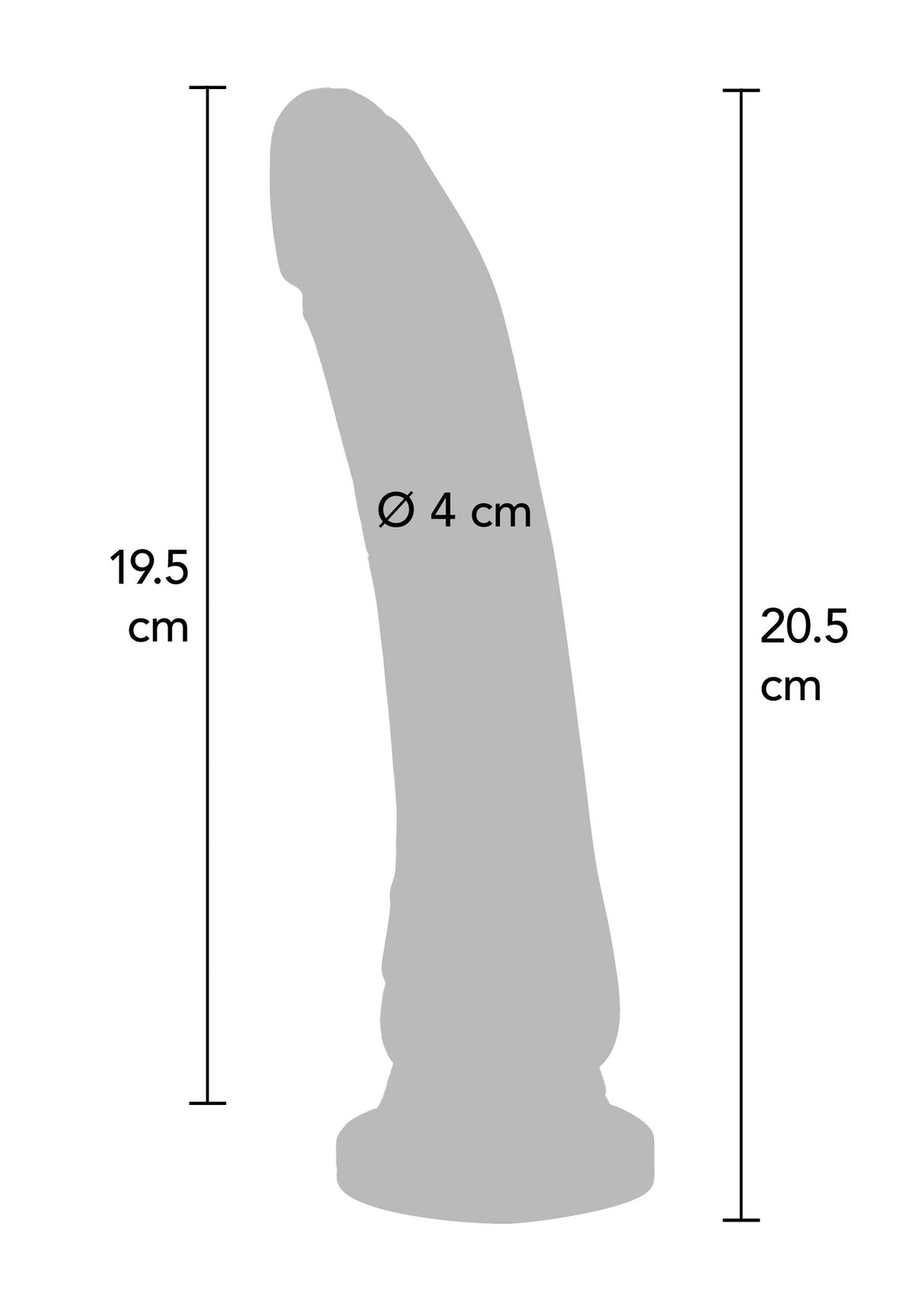 Vibrating Dong PVC 20.5 cm