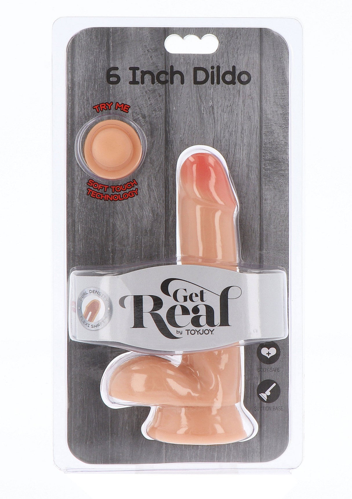 Dual Density Dildo TPE 17 cm