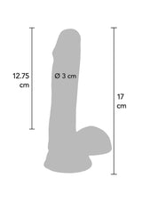 Dual Density Dildo TPE 17 cm