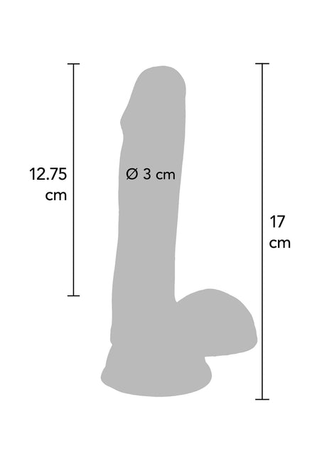 Dubbele dichtheid dildo TPE 17 cm