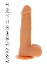 Naked Beaded Dildo Silicone 21 cm