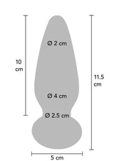 Shining Vibrating Glass Plug