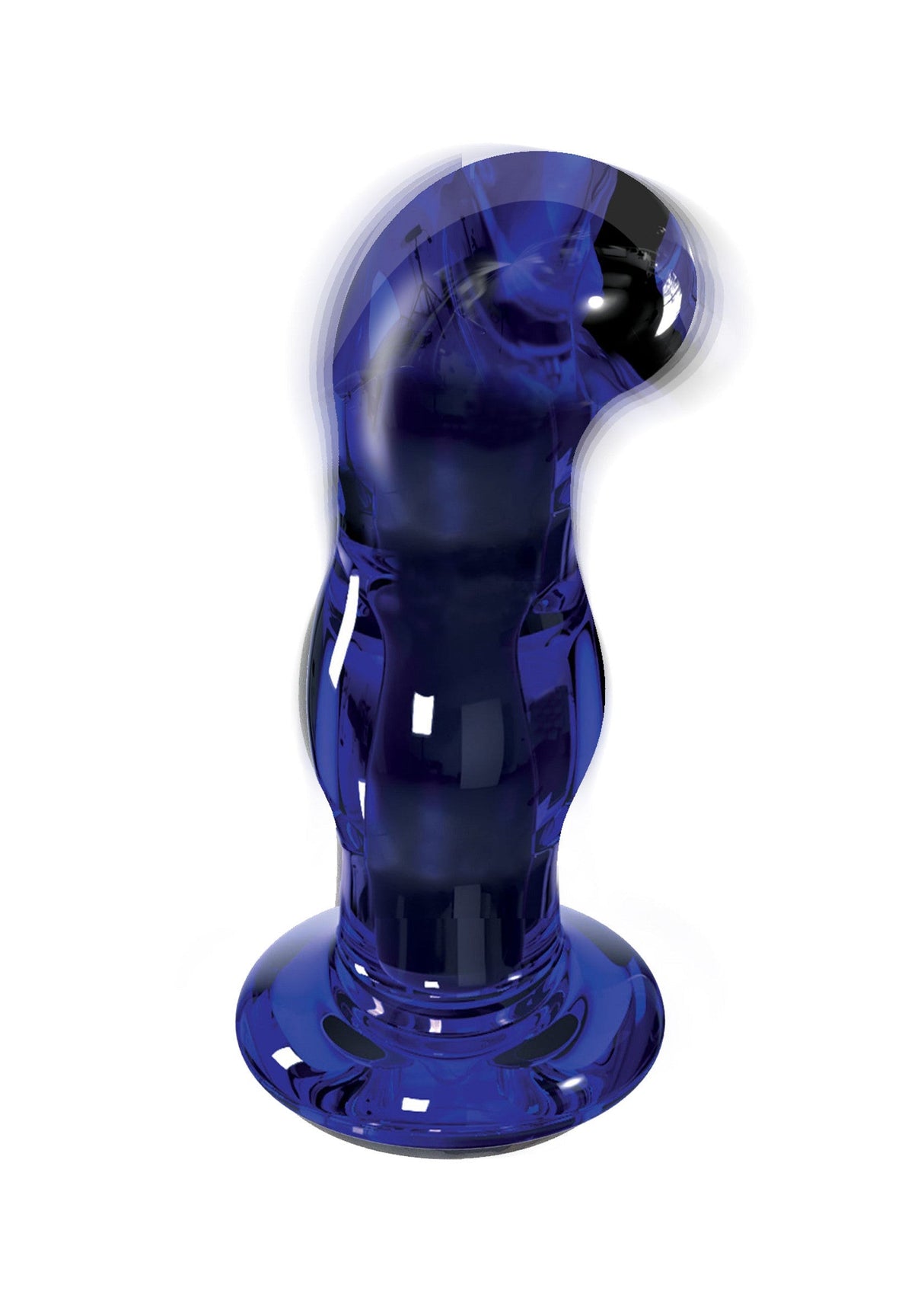 Glänzender vibrierender Glas-Plug
