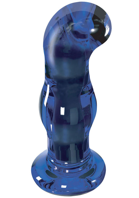 Glänzender vibrierender Glas-Plug