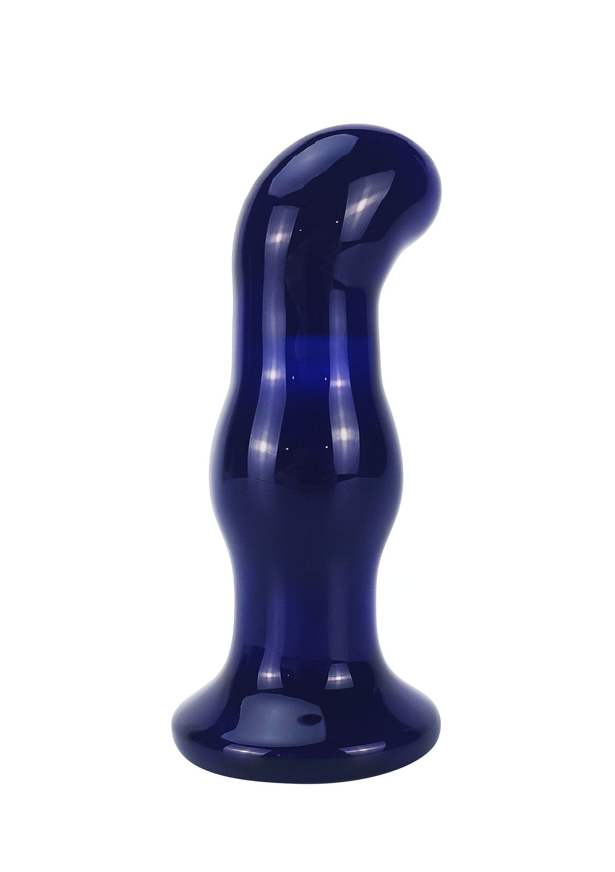 Glänzender vibrierender Glas-Plug
