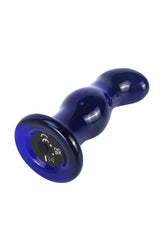 Glänzender vibrierender Glas-Plug