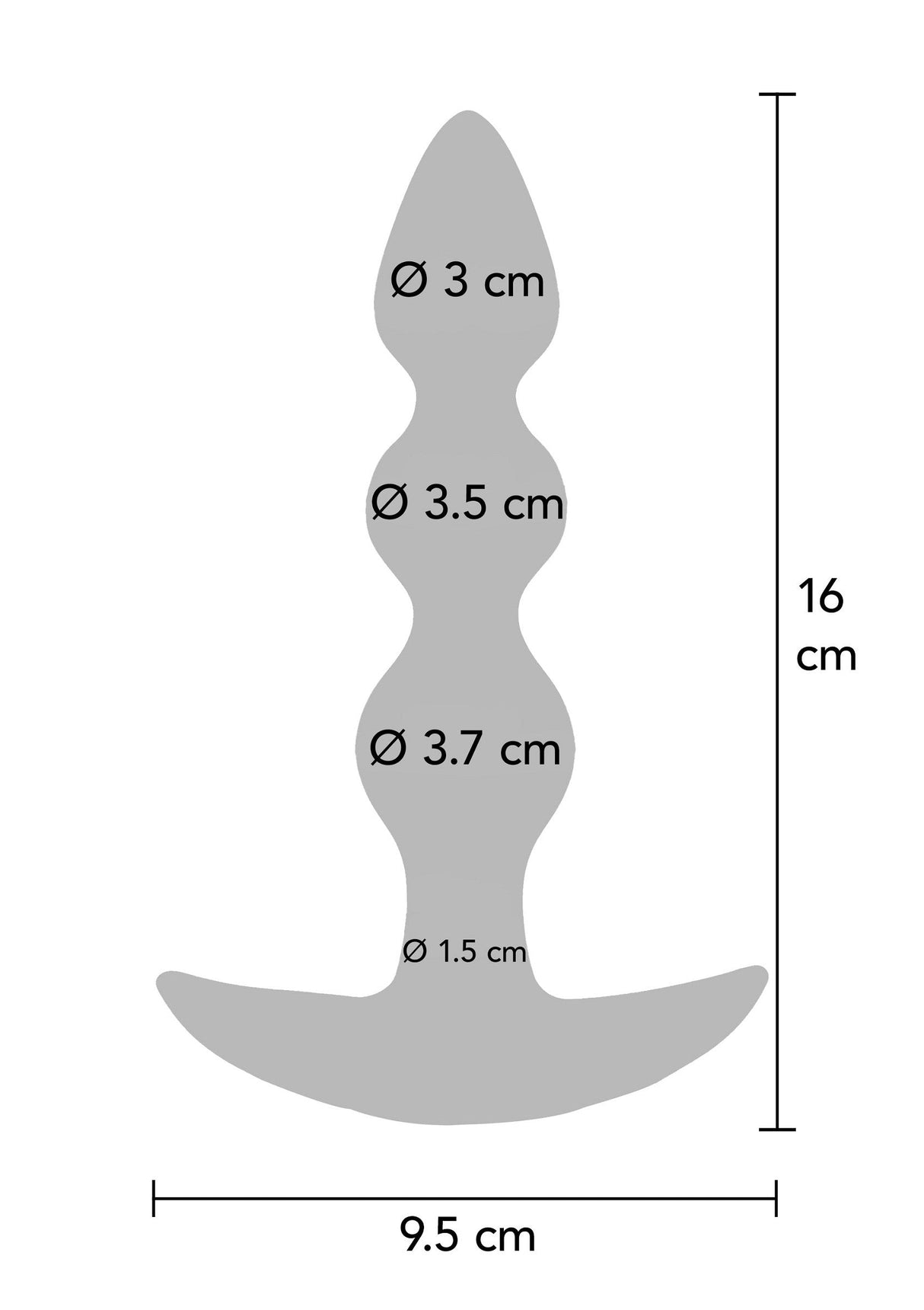 The Bold Beaded Vibrating Anal Plug