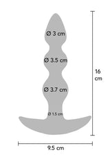 The Bold Beaded Vibrating Anal Plug