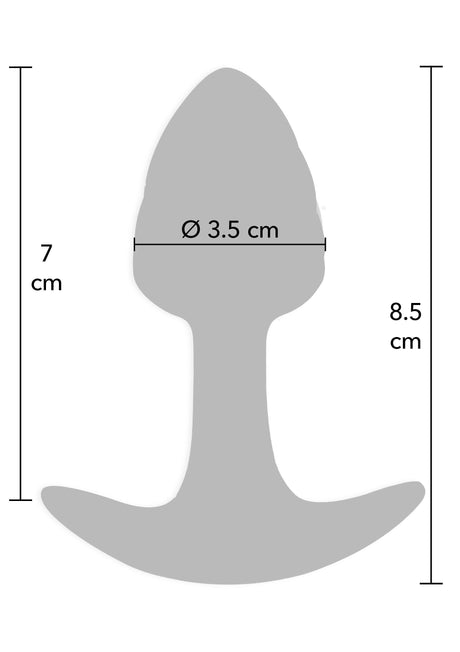 Kristallen anaalplug klein