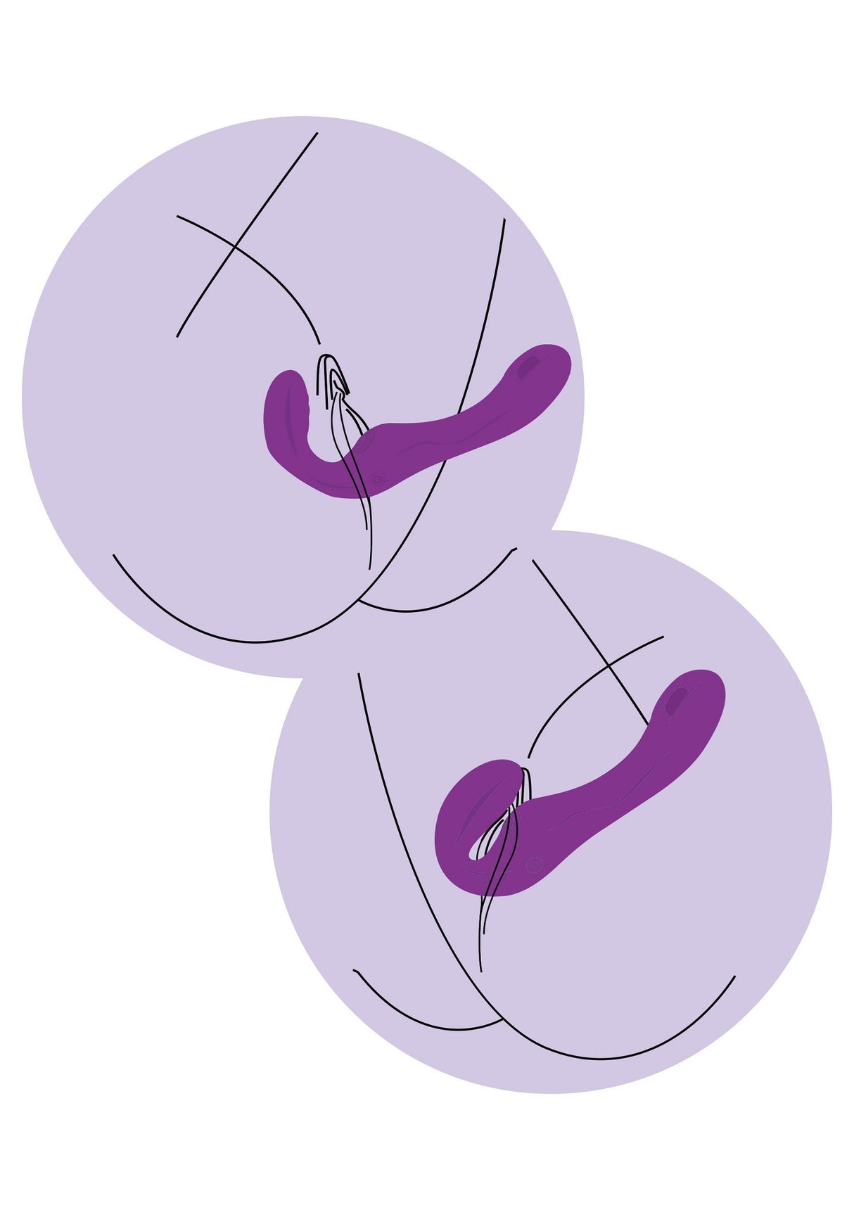 Strapless Strap-On Pulse Vibrator
