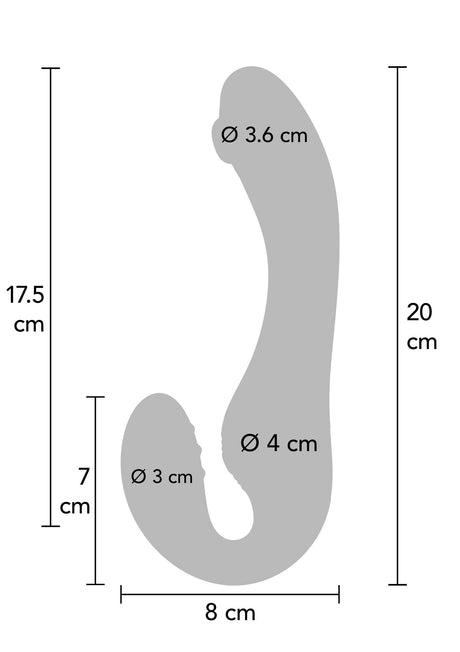 Strapless Strap-On Pulse Vibrator