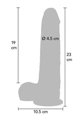 Foreskin Dildo Silicone 23 cm