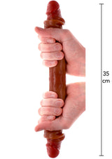 Foreskin Double Dong Silicone 35 cm