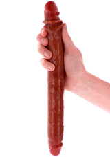 Foreskin Double Dong Silicone 35 cm