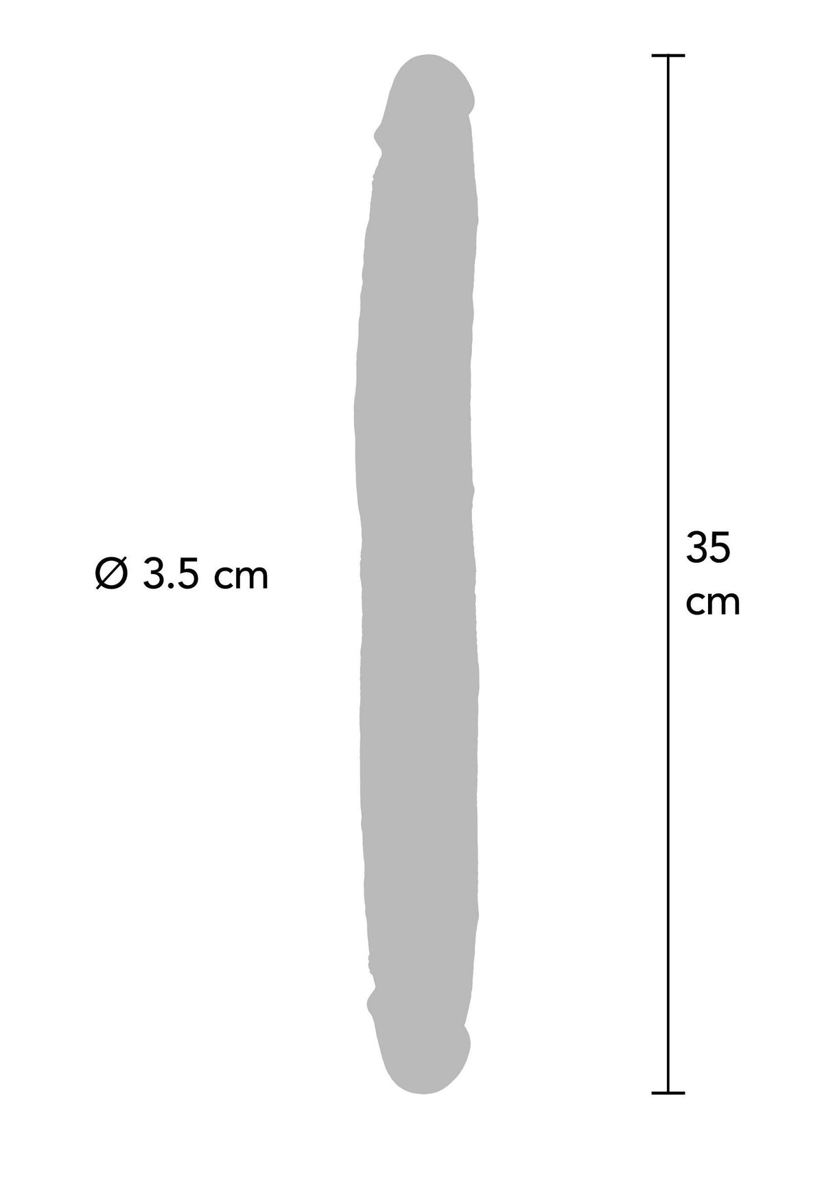Foreskin Double Dong Silicone 35 cm