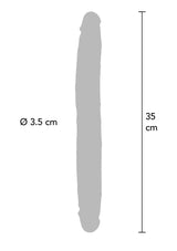 Foreskin Double Dong Silicone 35 cm