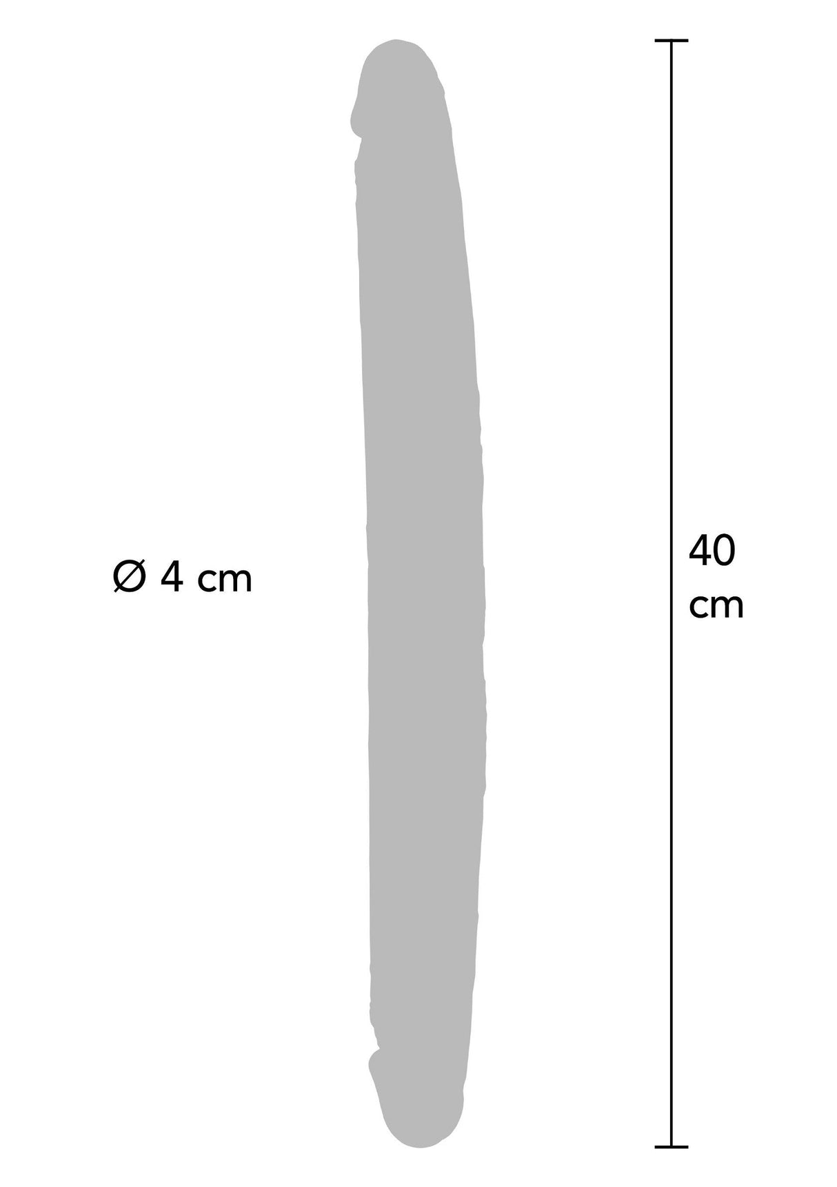 Foreskin Double Dong Silicone 40 cm