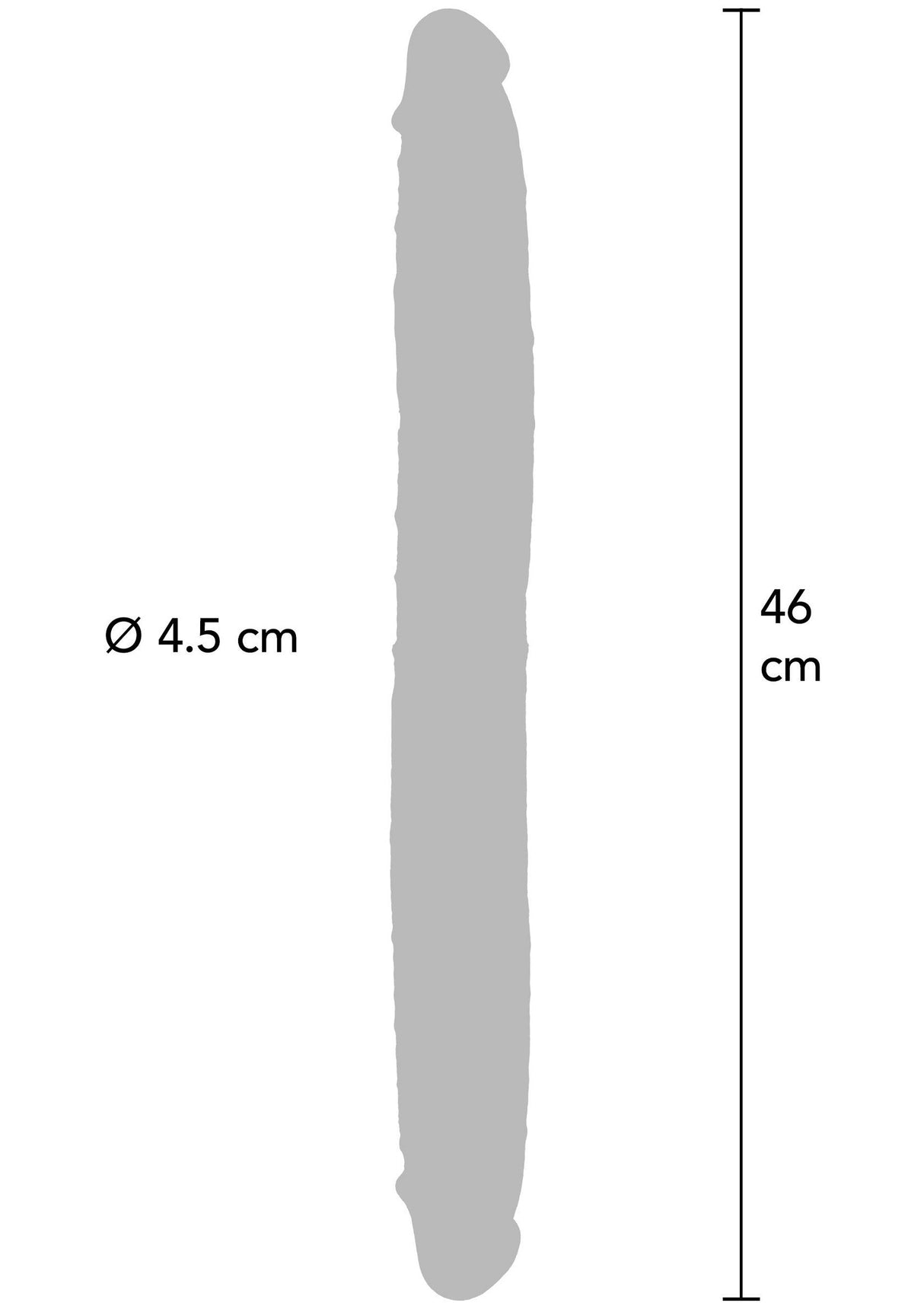 Foreskin Double Dong Silicone 46 cm