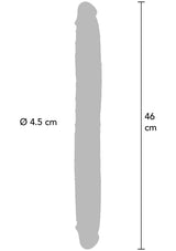 Foreskin Double Dong Silicone 46 cm