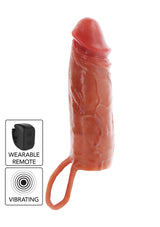 Hydrated Skin Penis Silicone Sleeve Vibrating 16 cm