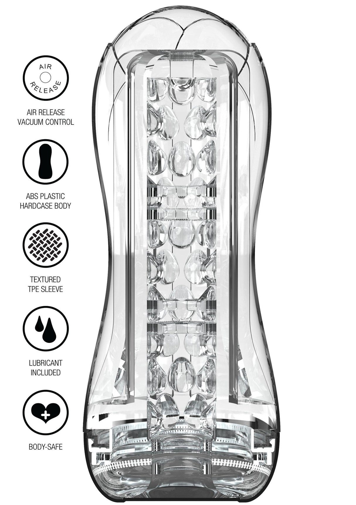 Big Clear Blast Vacuum Stroker