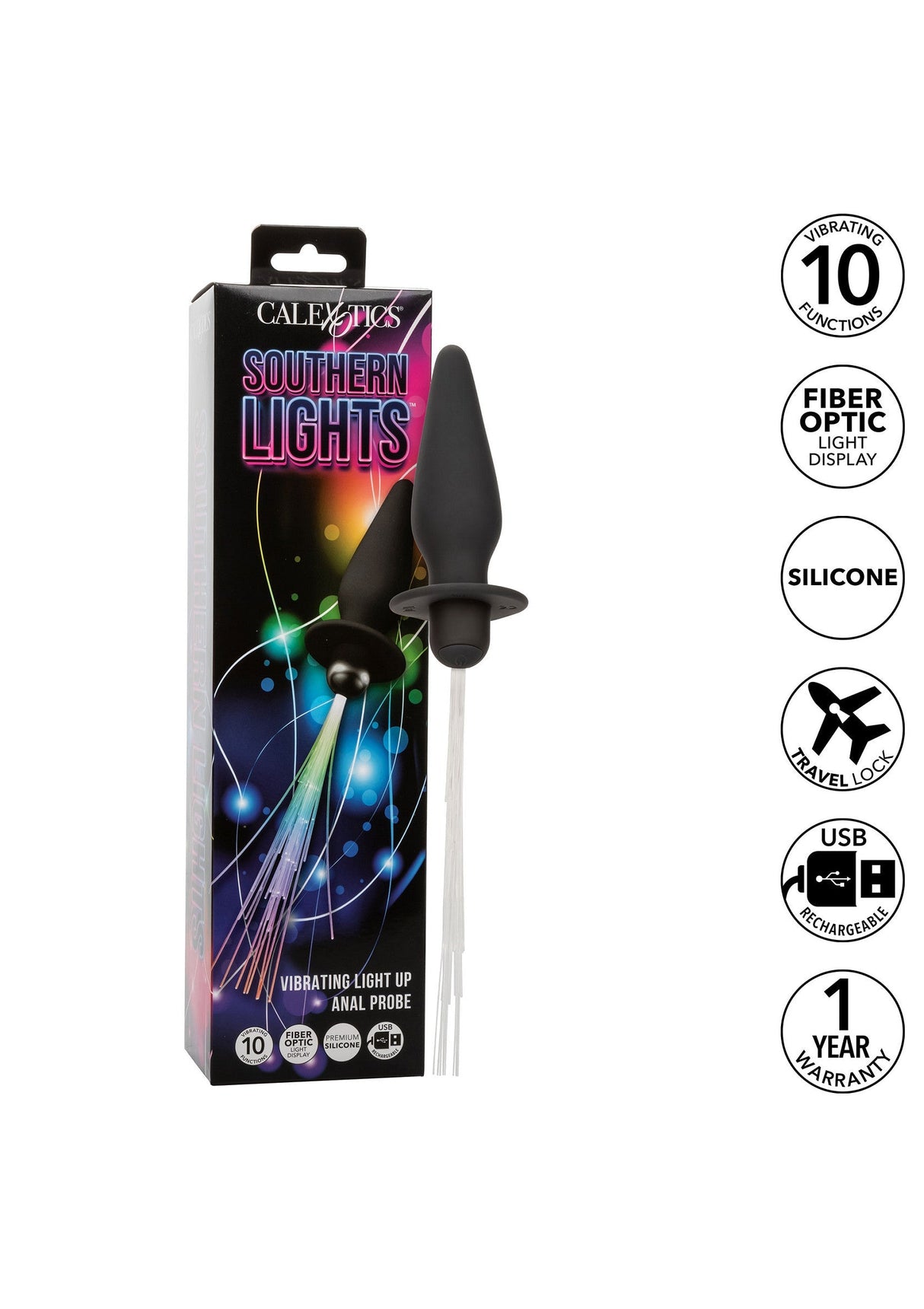 Vibrating Light Up Anal Probe