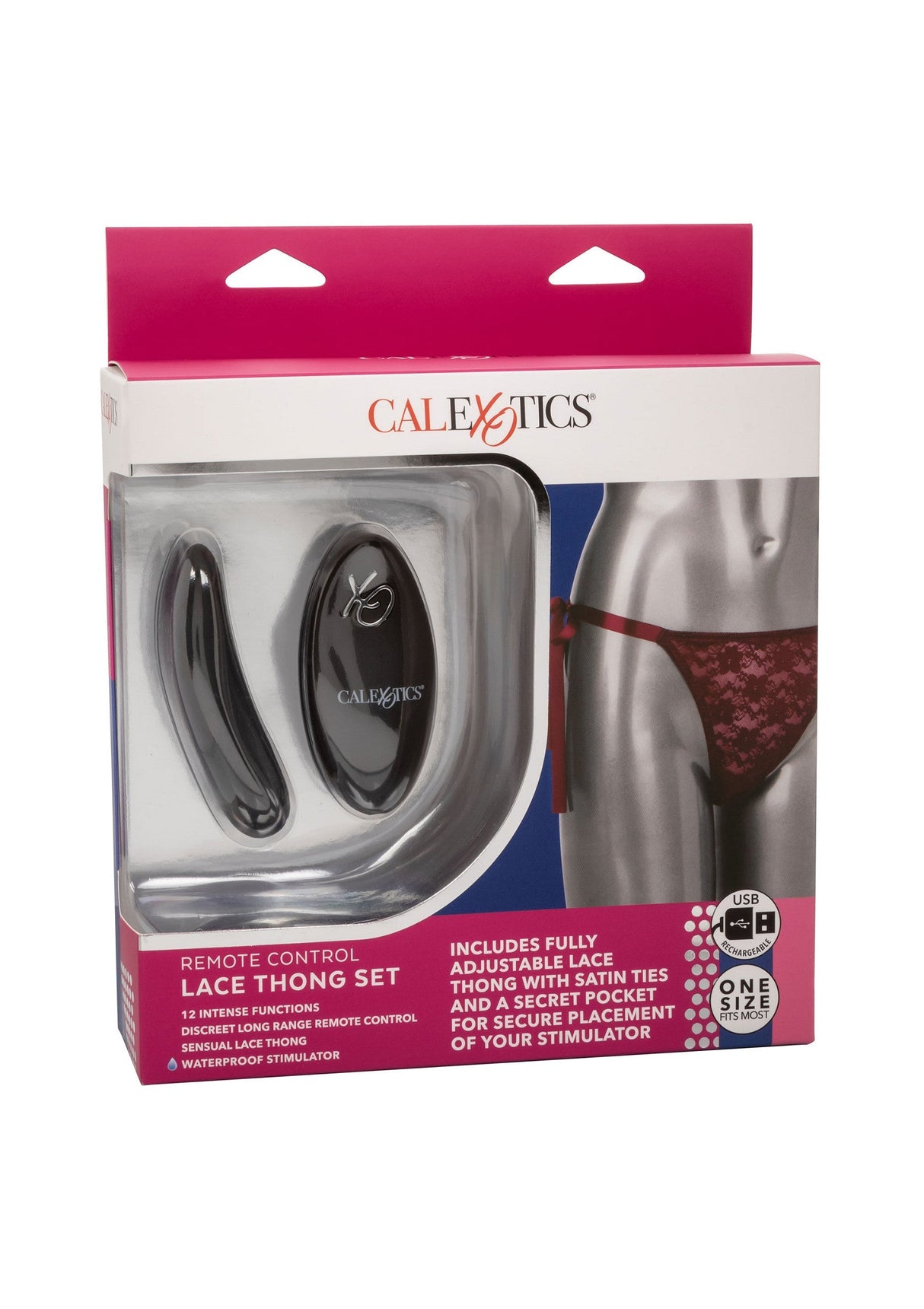 Remote Control Lace Thong Set